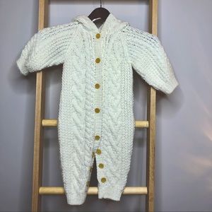 Boy/Girl Knitted First Impressions Hooded 1 Piece